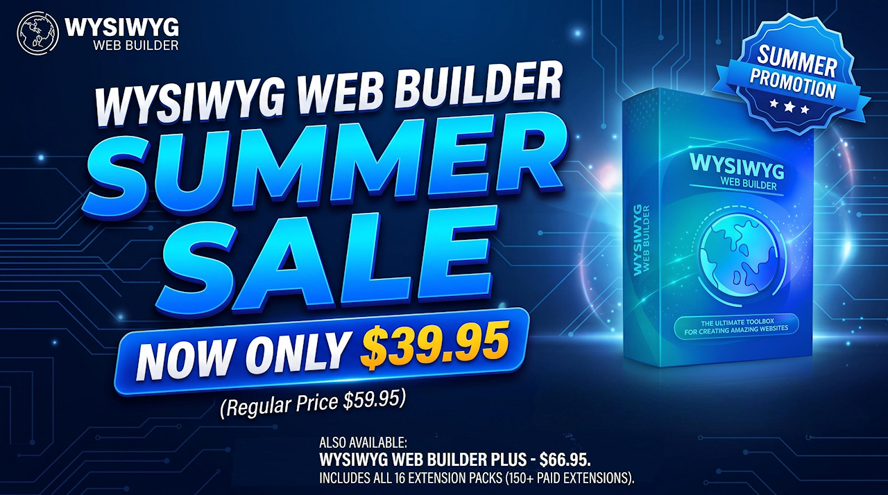 Build Responsive Web Sites with WYSIWYG Web Builder