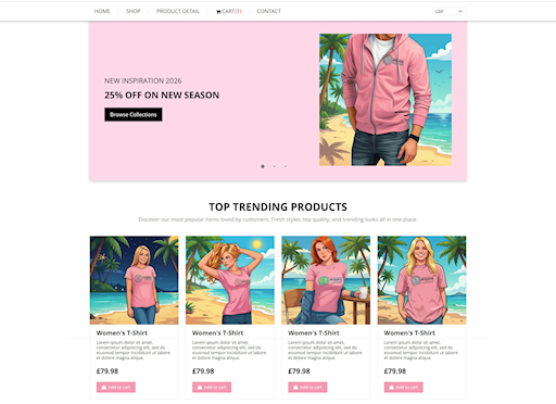 Merchandize Template