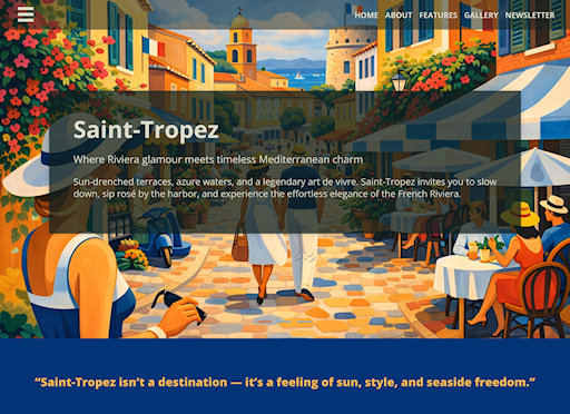 Saint Tropez Template